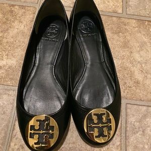 Tory Burch black flats. Size 8